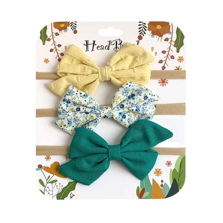 رباطات رأس نايلون للأطفال رباطات شعر مرنة . Nylon Baby Headbands Elastic Hair Bands for Toddler