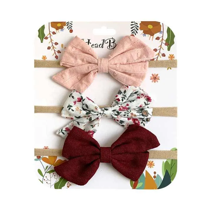رباطات رأس نايلون للأطفال رباطات شعر مرنة . Nylon Baby Headbands Elastic Hair Bands for Toddler