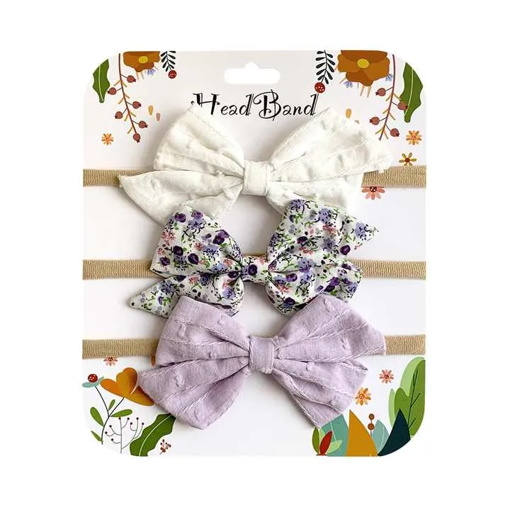رباطات رأس نايلون للأطفال رباطات شعر مرنة . Nylon Baby Headbands Elastic Hair Bands for Toddler