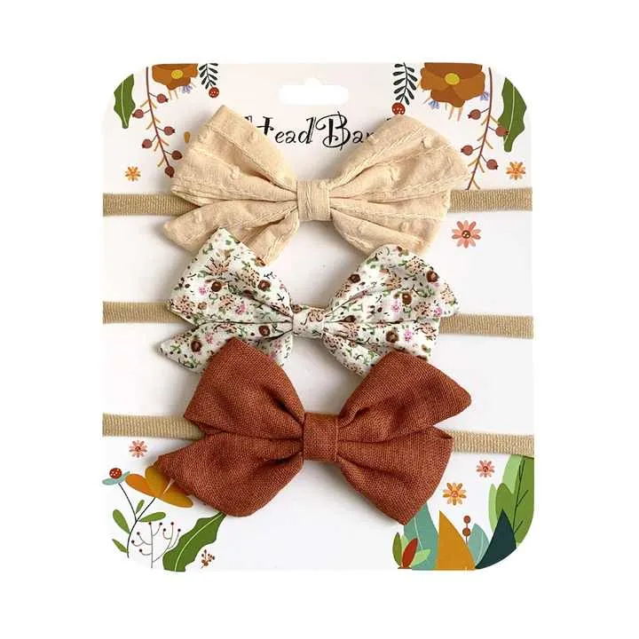 رباطات رأس نايلون للأطفال رباطات شعر مرنة . Nylon Baby Headbands Elastic Hair Bands for Toddler