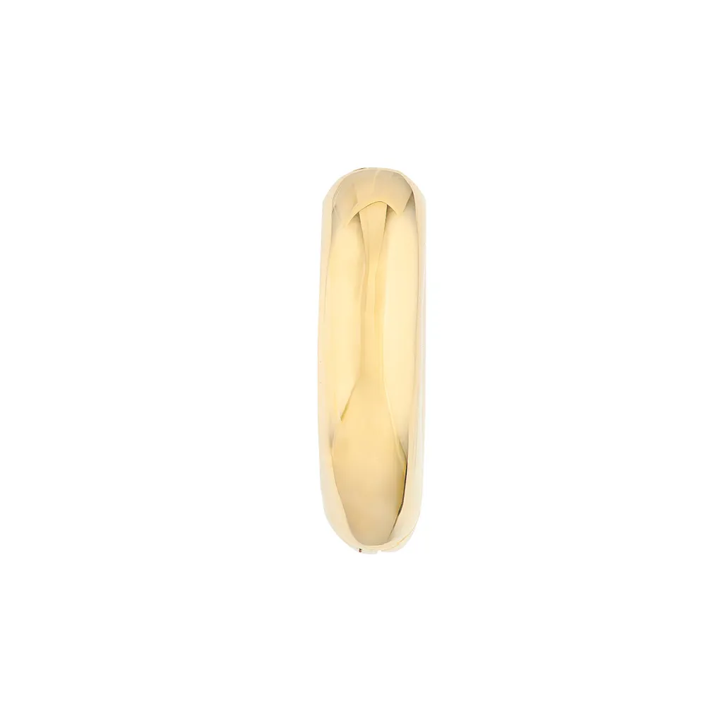 14K Yellow Gold Heart Huggie Earrings