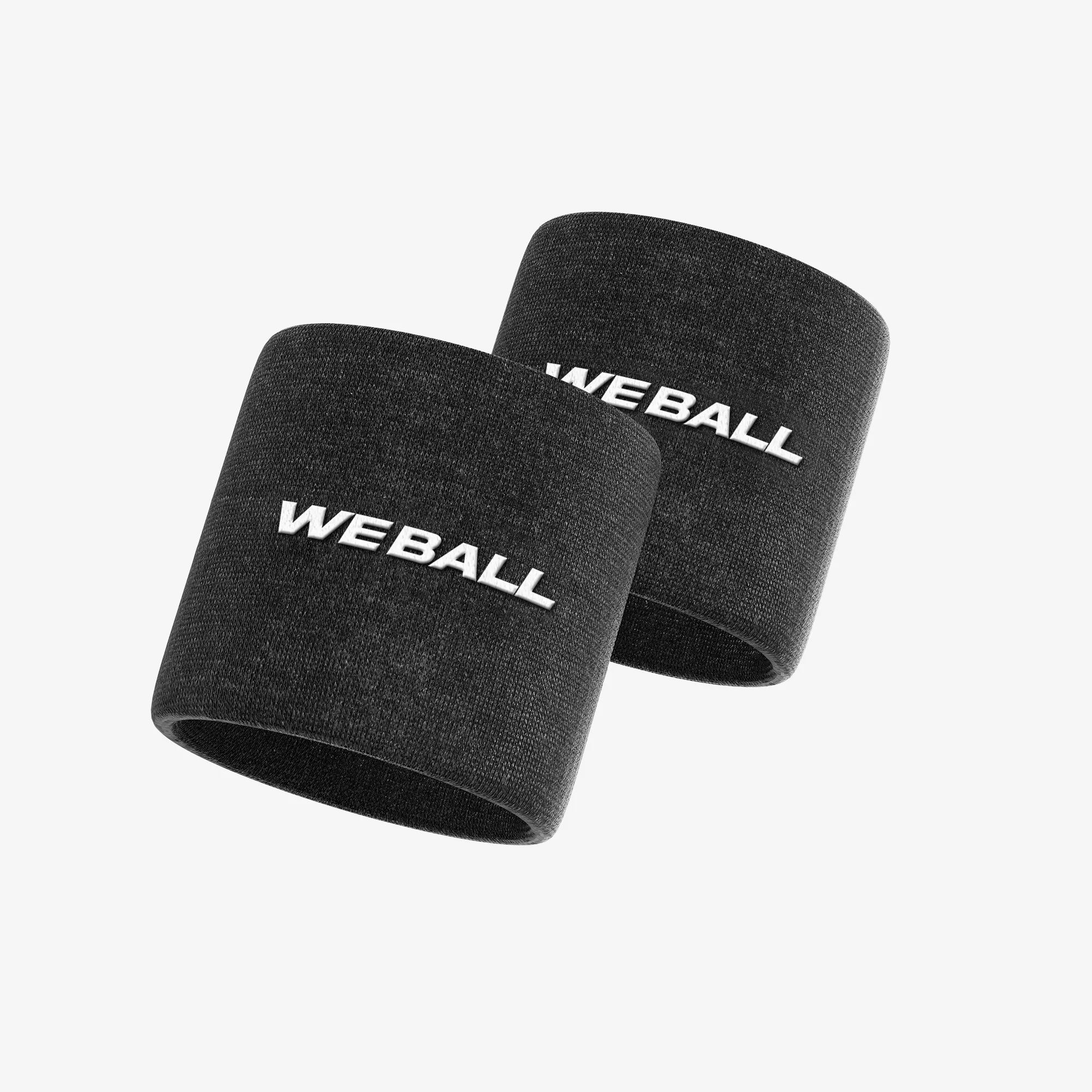 3" WRISTBANDS (BLACK, 2-PACK)