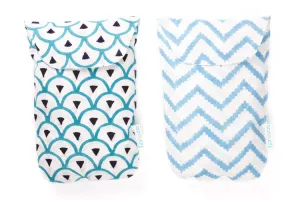 Aqua Cotton Diaper Pouches
