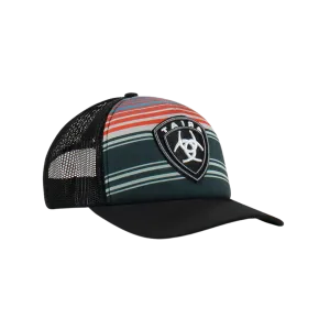 Ariat M&F Multicolored Horizontal Striped Mesh Cap