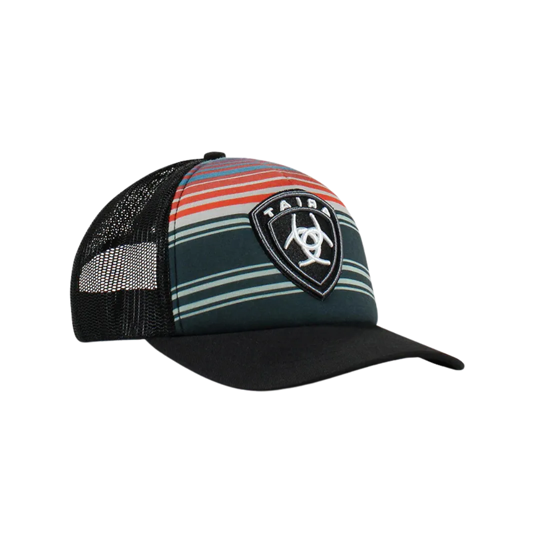 Ariat M&F Multicolored Horizontal Striped Mesh Cap