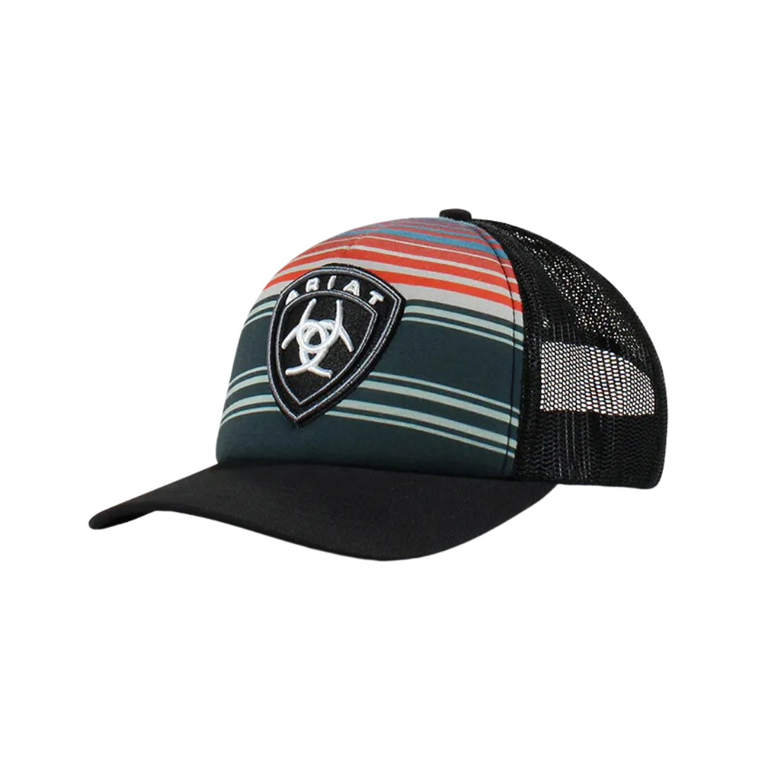 Ariat M&F Multicolored Horizontal Striped Mesh Cap