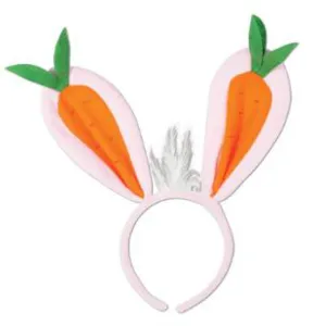 Boppers and Headbands Easter Carrot Ears Headband for Festive Fun (1/Pk)
