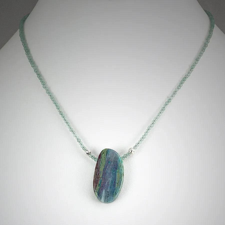 Brazilian Silica and Green Aventurine Necklace