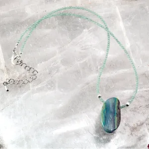 Brazilian Silica and Green Aventurine Necklace