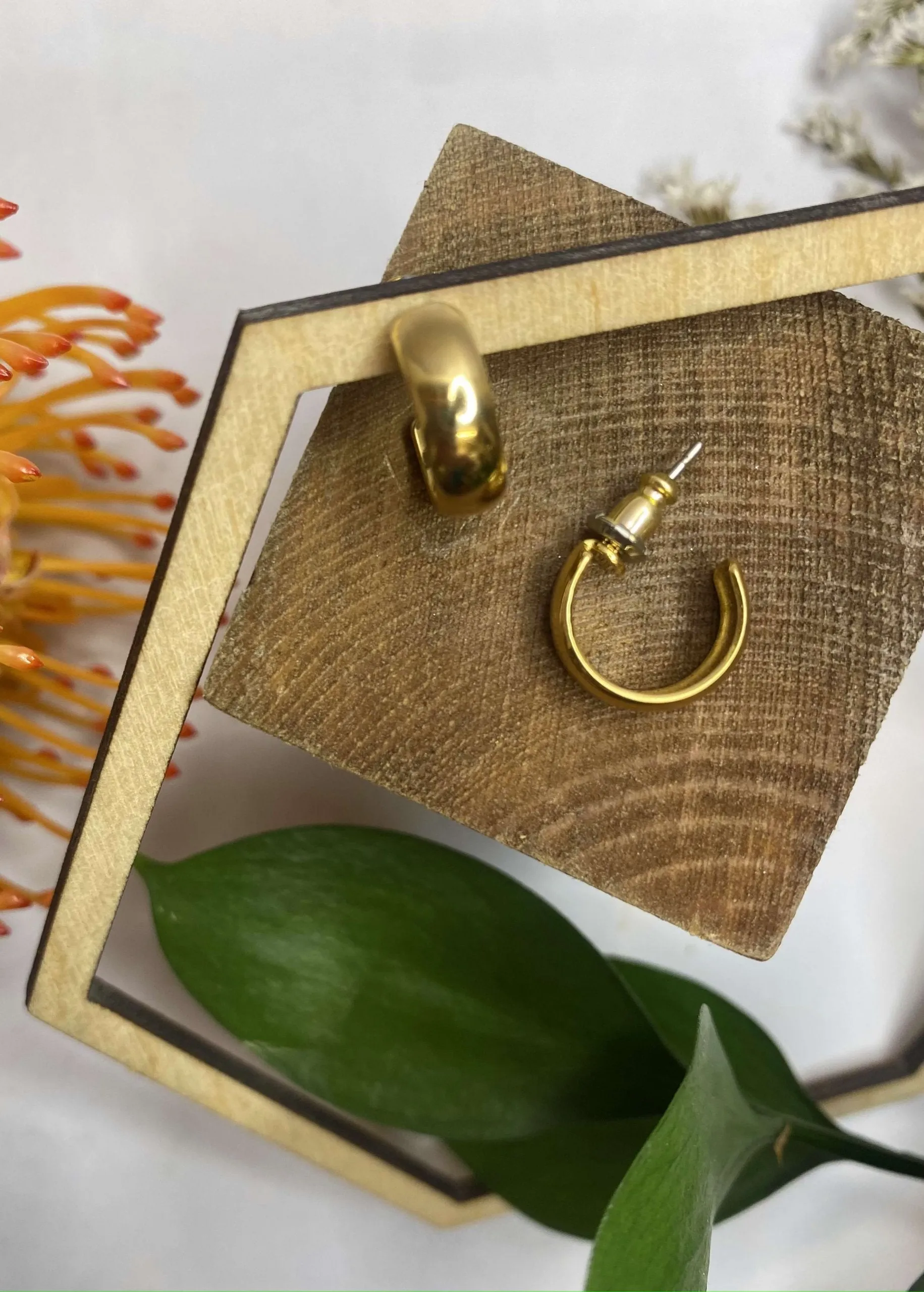 Charming Small Gold Hoops