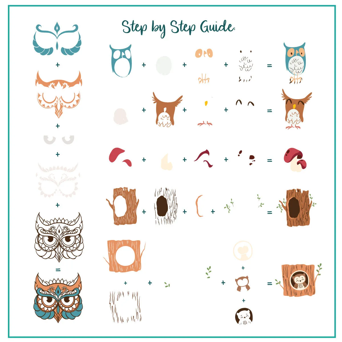 CJSLC-096 - Owl is Good   | Clear Jelly Stamping Plate