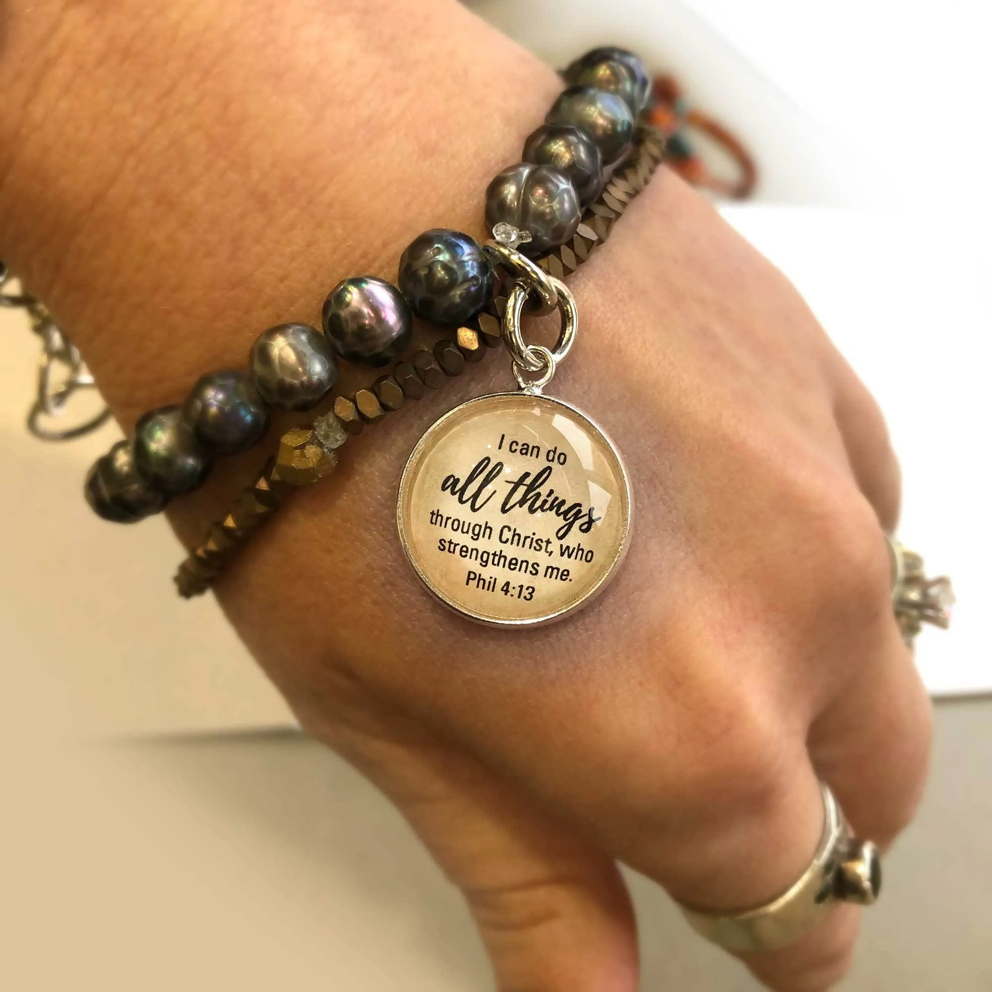 Colorful Positivity & Heart Charms Set - Spread Joy, Love, and Hope