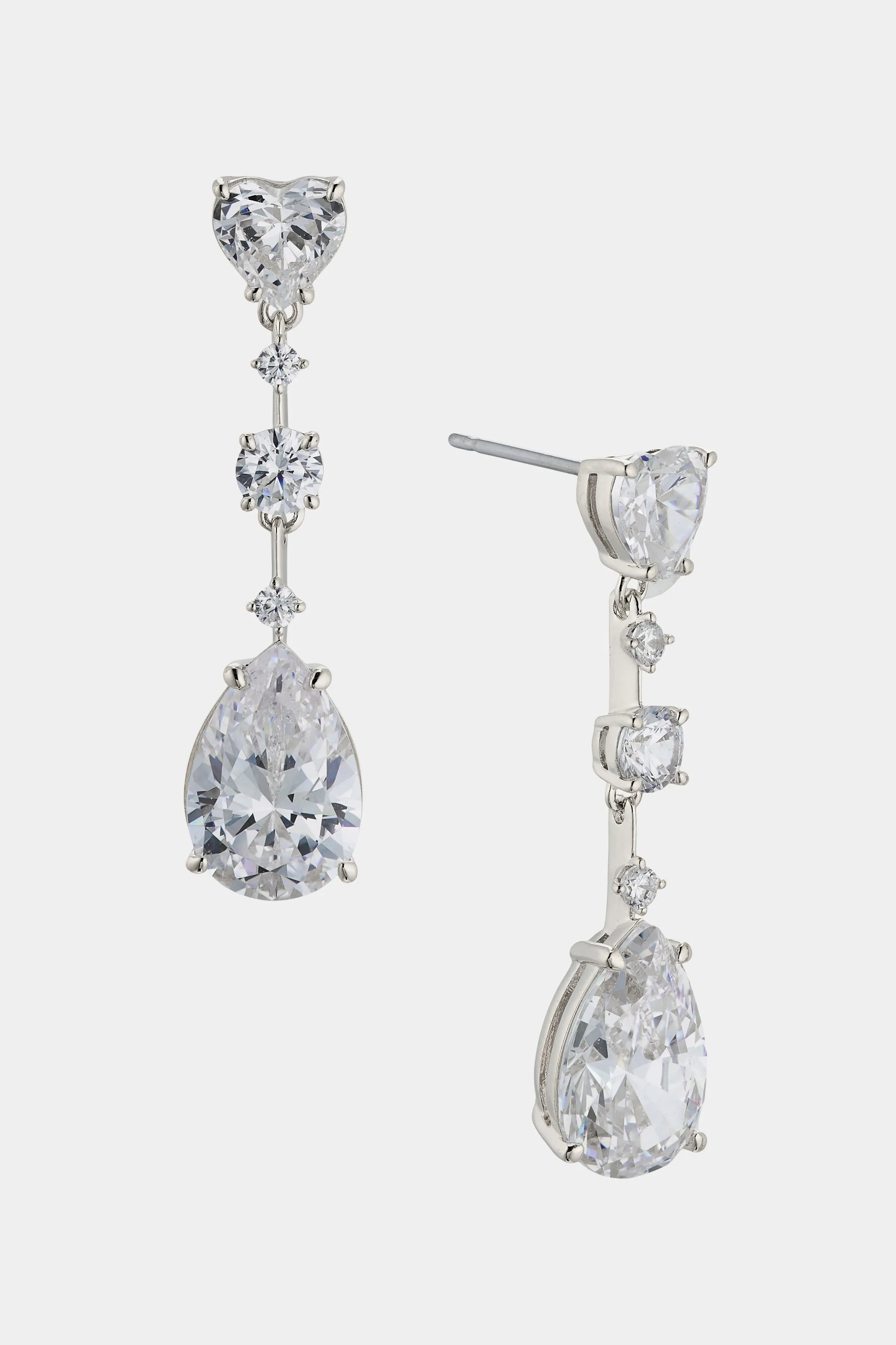 CORA CZ BAR LINEAR EARRINGS
