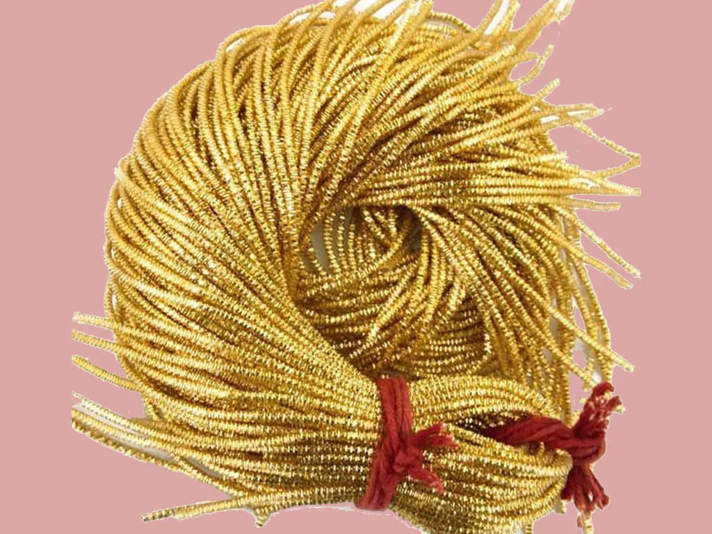 Dark Gold Nakshi / Bullion Wire (Wholesale)