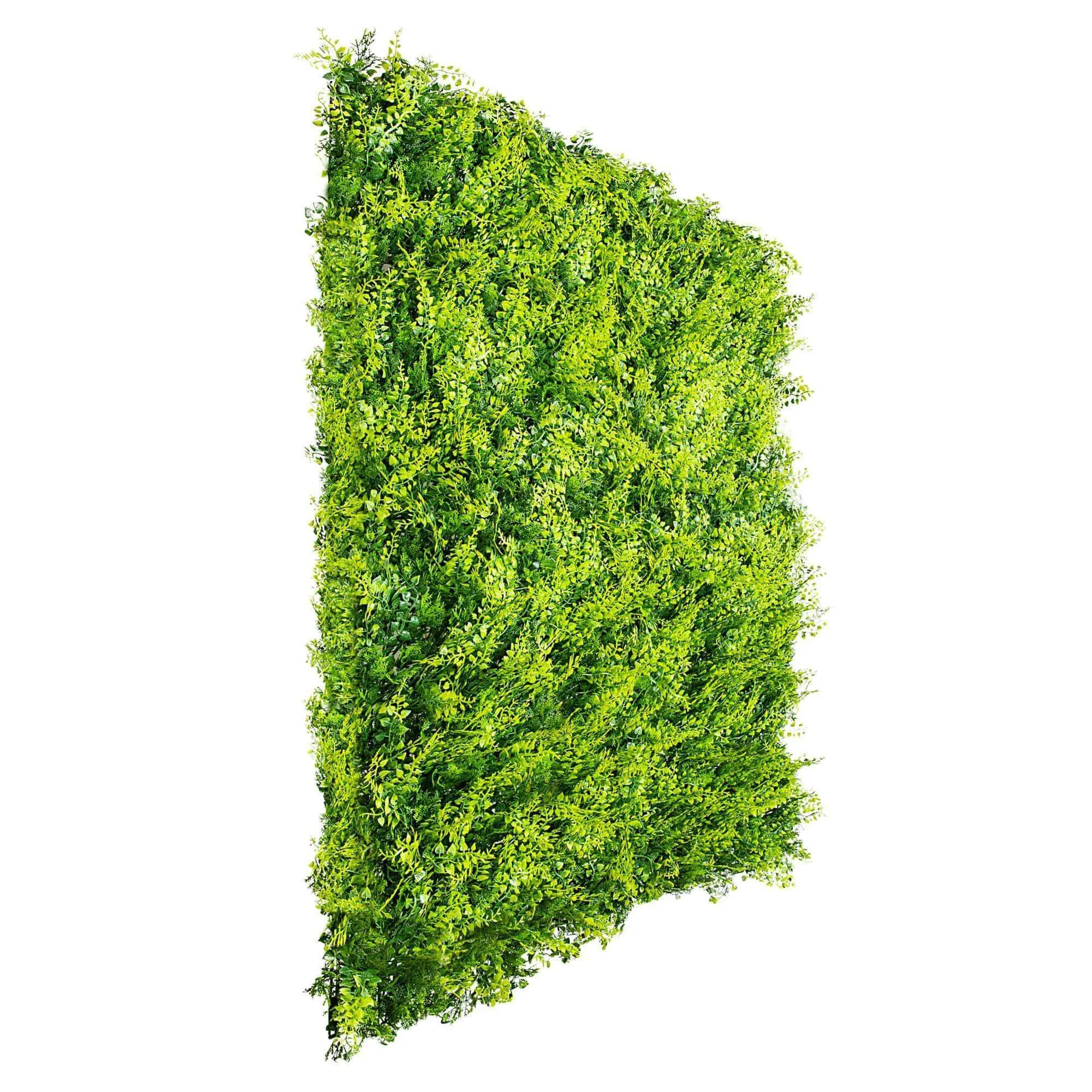 Dense Fern Artificial Hedge / Fake Green Wall DIY Vertical Garden 1m x 1m  UV Resistant