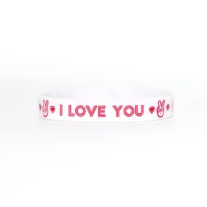 Deuce I LOVE YOU Wristband | White