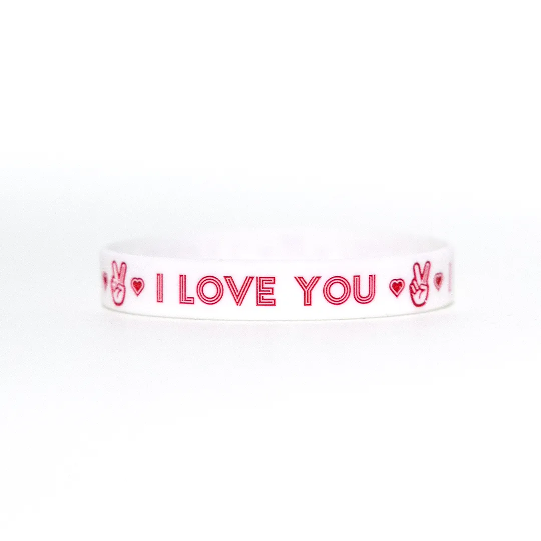 Deuce I LOVE YOU Wristband | White