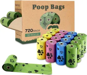 Eco-Friendly Vibrant Dog Poop Bags ( 4 colors)