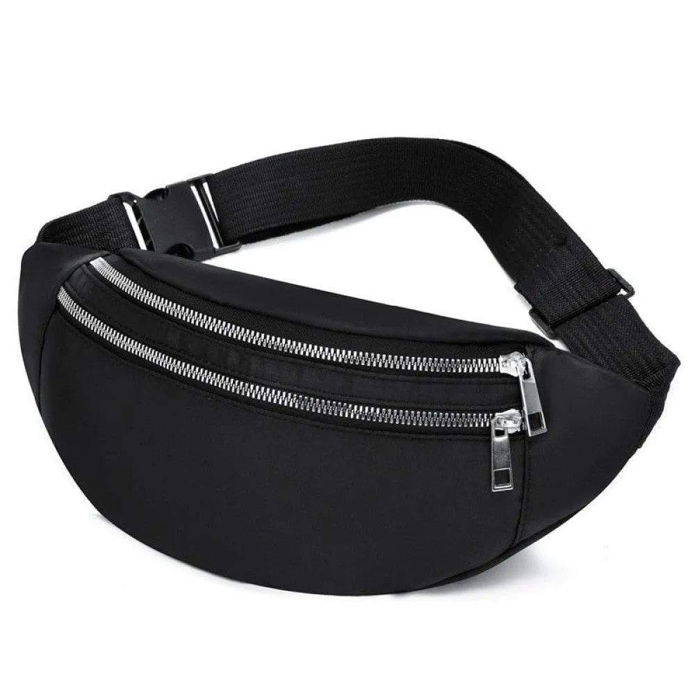 Fashion Waist Bag Women's Simple Shoulder Bag Lightweight Oxford Cloth Men's Casual Travel Versatile Crossb