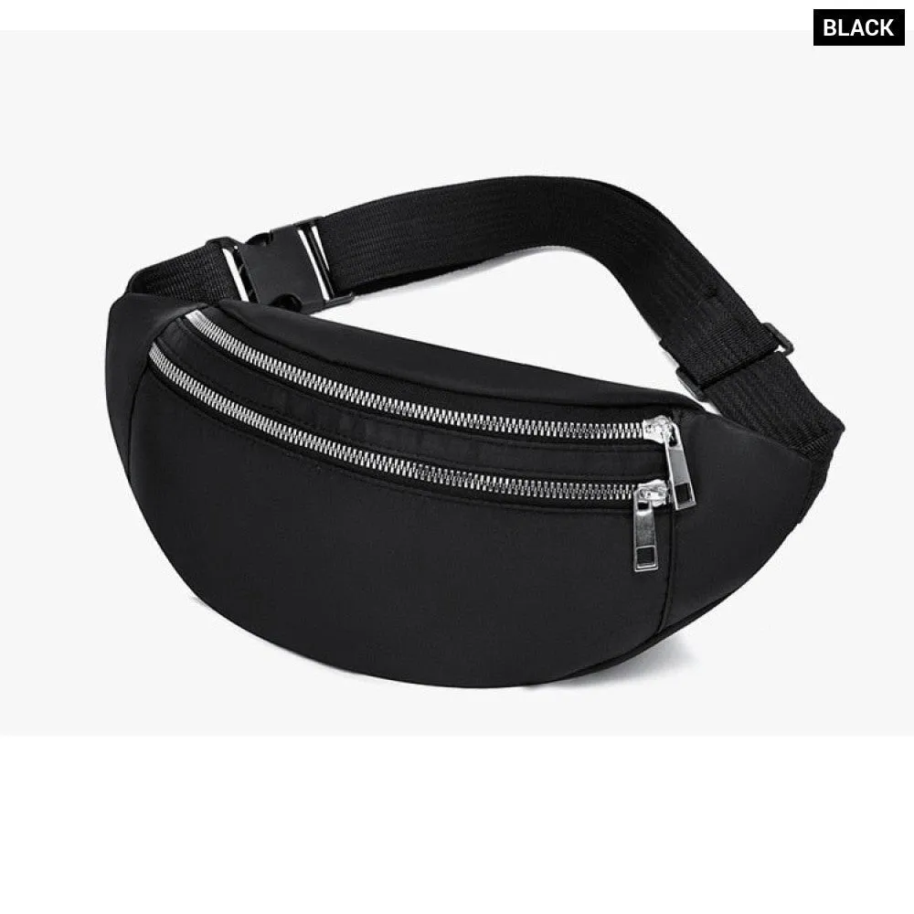 Fashion Waist Bag Women's Simple Shoulder Bag Lightweight Oxford Cloth Men's Casual Travel Versatile Crossb