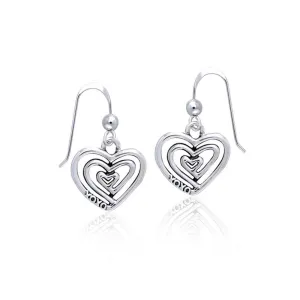 Full of Spiral Hearts ~ Sterling Silver Earrings TER915