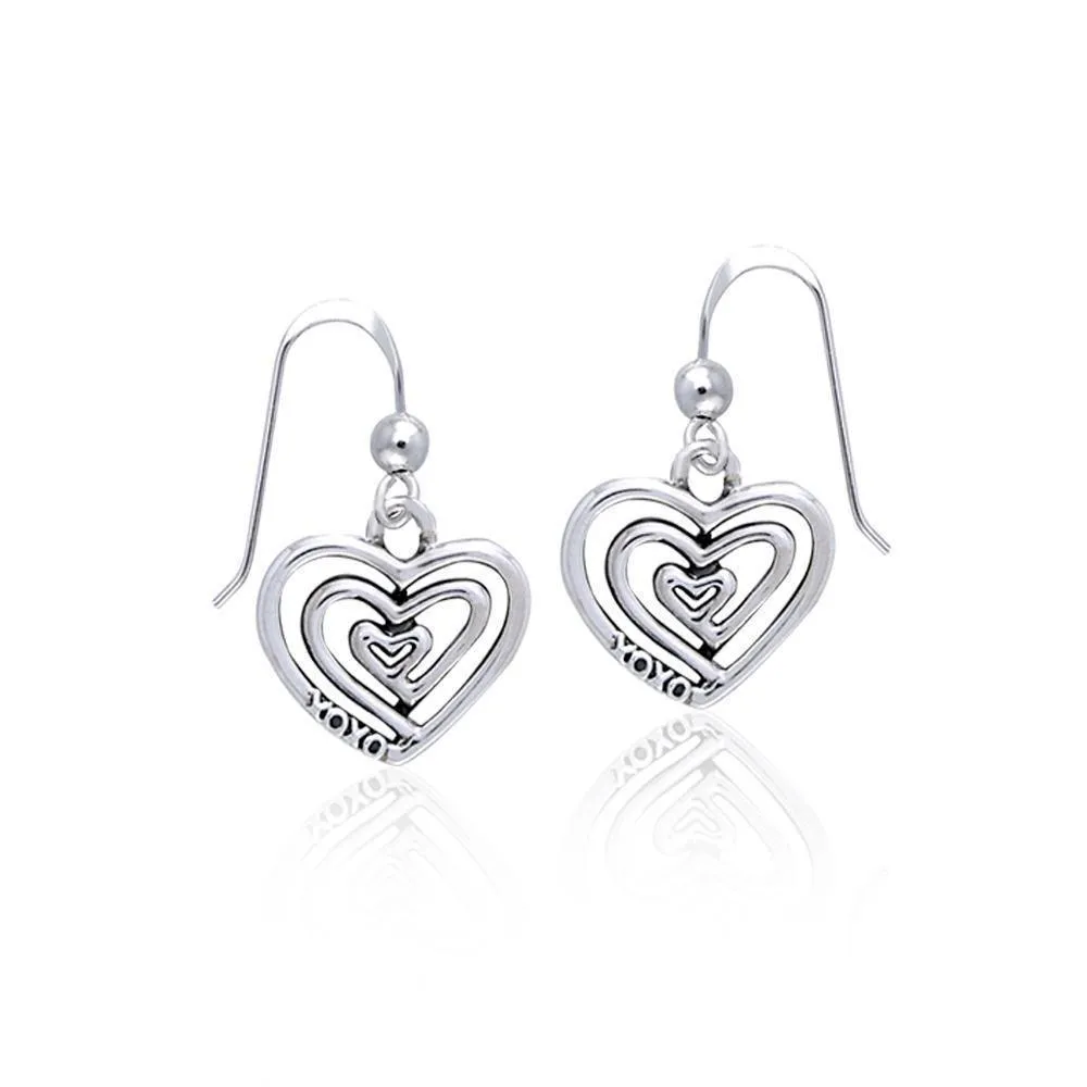 Full of Spiral Hearts ~ Sterling Silver Earrings TER915