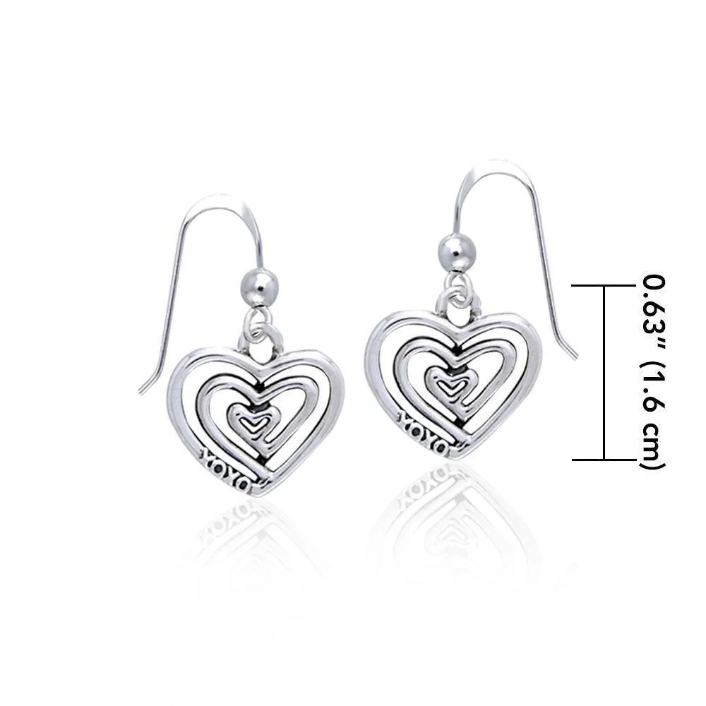 Full of Spiral Hearts ~ Sterling Silver Earrings TER915