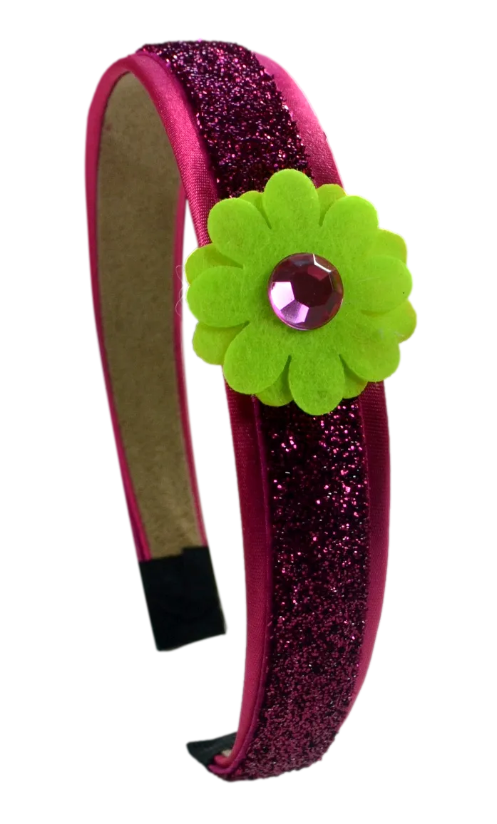 Glitter Daisy Flower Arch Headband - 8 Colors!!