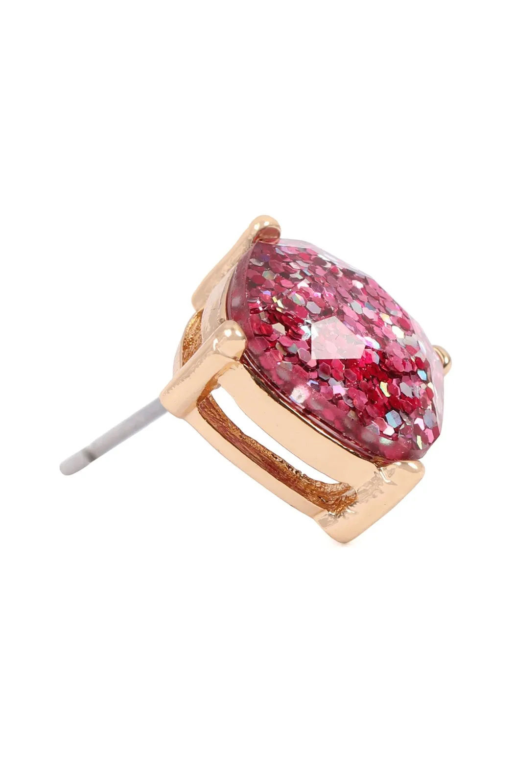Glitter Epoxy Stud Earrings