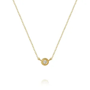 Glory 18K Gold Necklace w. Diamond
