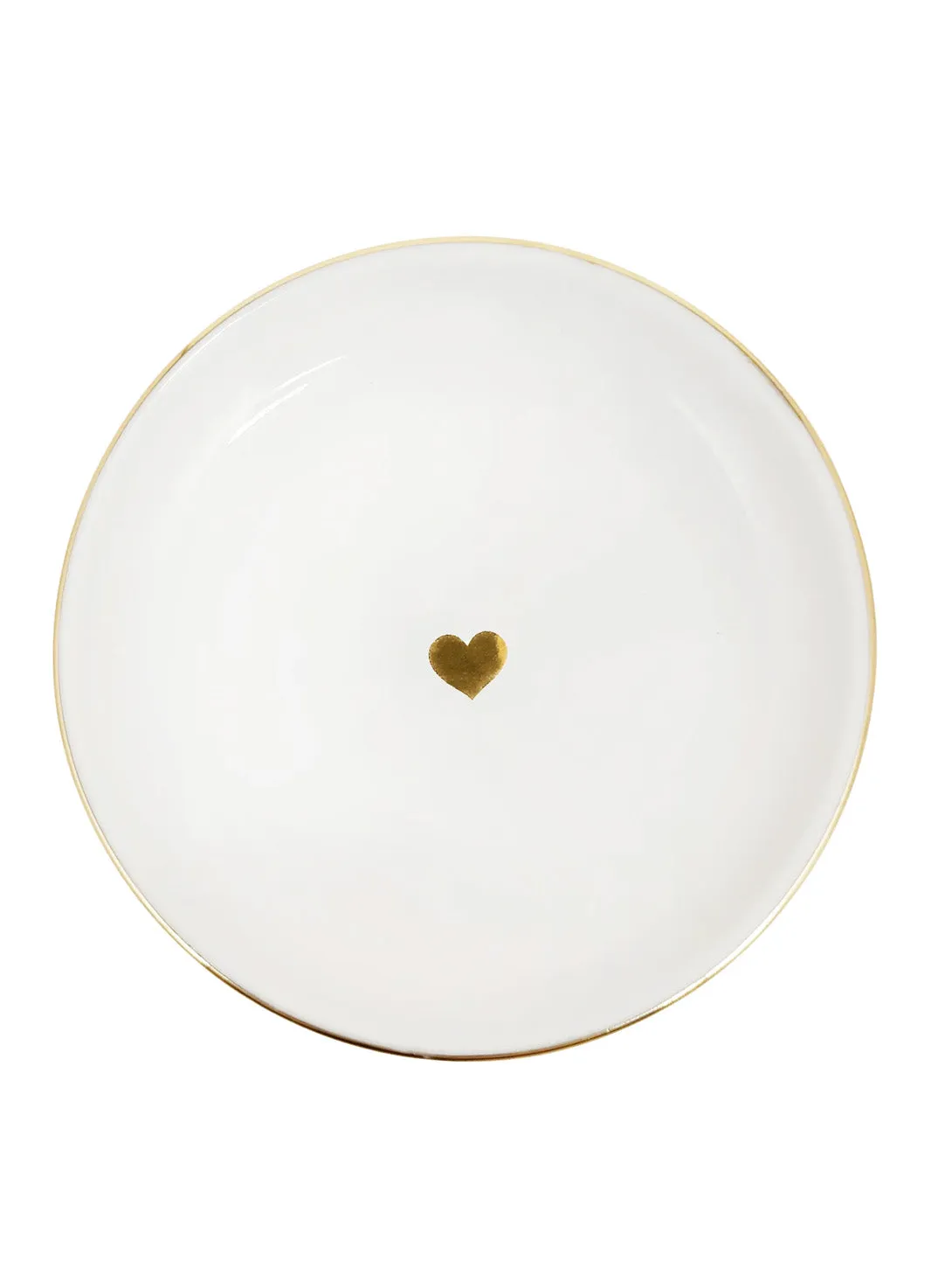 Gold Heart Jewelry Dish