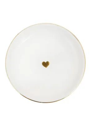 Gold Heart Jewelry Dish