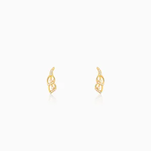 Golden Tiered Shine Earrings