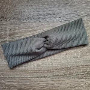 Gray Thick Rib Knit