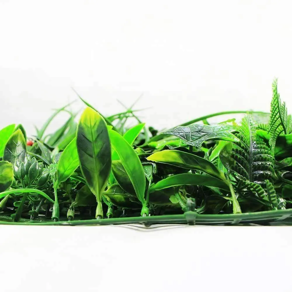 Green Beet Artificial Vertical Garden / Fake Green Wall 1m x 1m UV Resistant