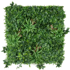 Green Meadows Artificial Vertical Garden / Fake Green Wall 1m x 1m UV Resistant