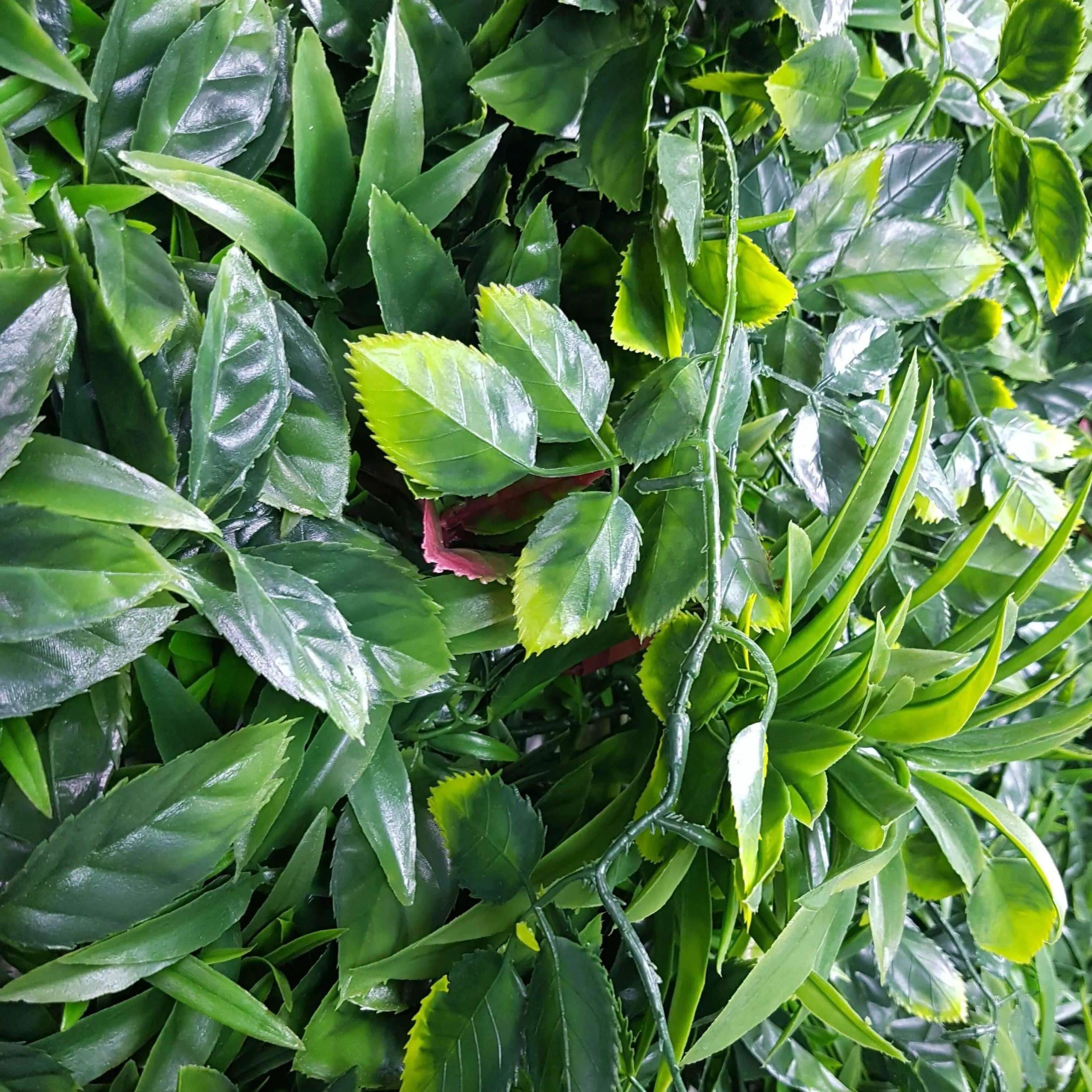 Green Meadows Artificial Vertical Garden / Fake Green Wall 1m x 1m UV Resistant