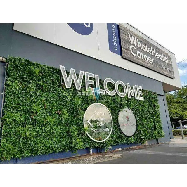 Green Meadows Artificial Vertical Garden / Fake Green Wall 1m x 1m UV Resistant