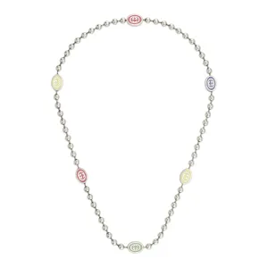 Gucci Silver Interlocking G Necklace