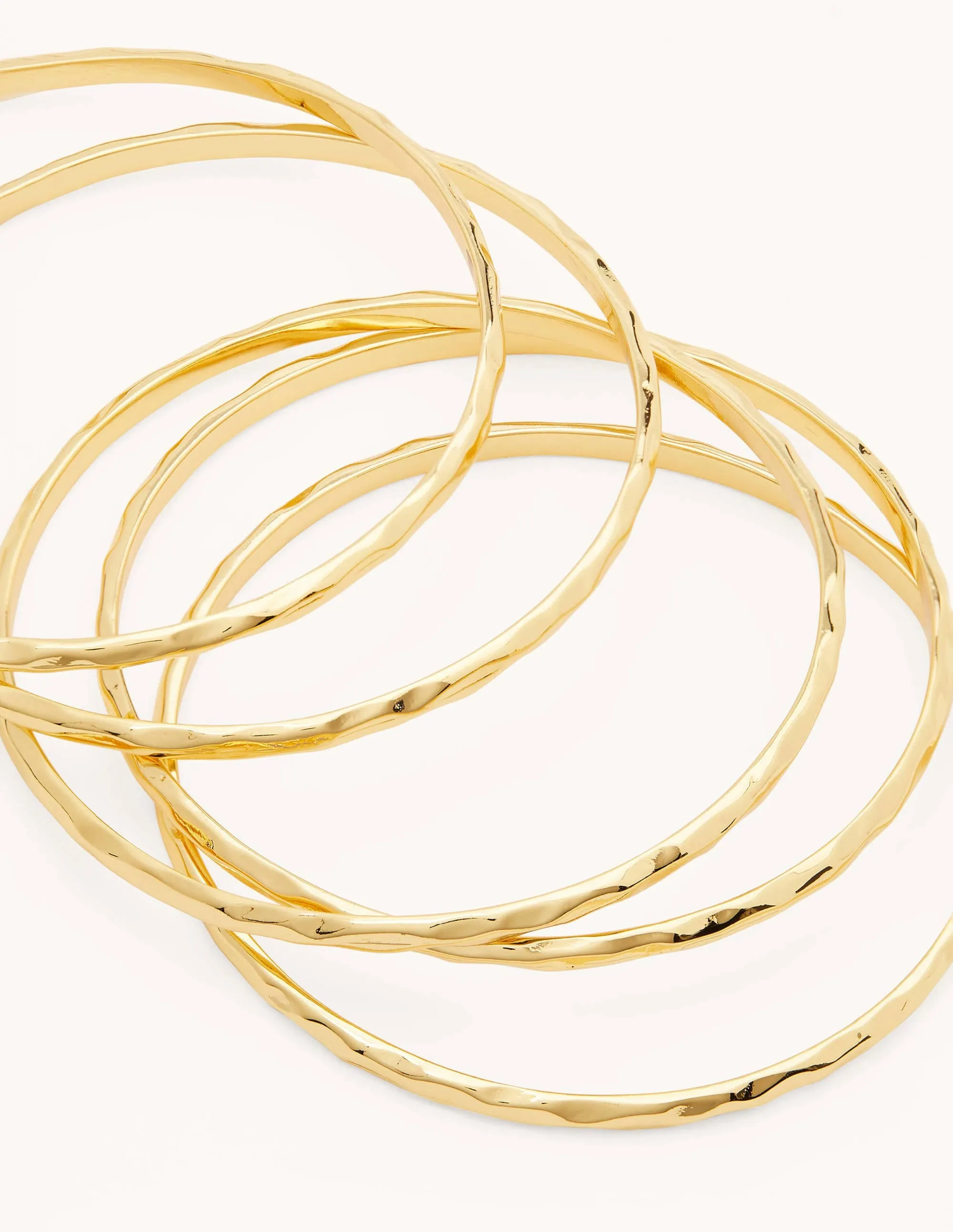 Hammered Bangles-Gold