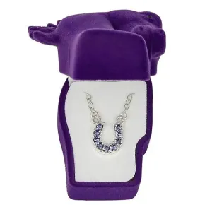 Horses Head Necklace ~Horseshoe~Purple