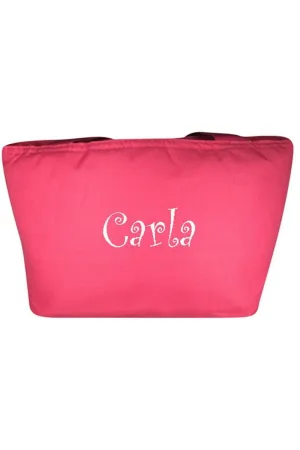 Hot Pink Insulated Lunch Bag