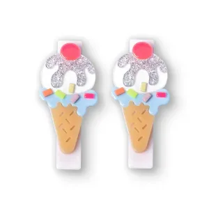 ICE CREAM SUNDAE ALLIGATOR CLIPS