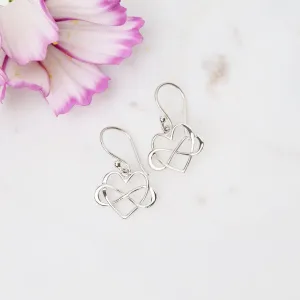 Infinity Heart Dangle Earrings