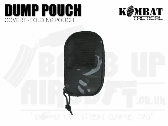 Kombat UK Covert Folding Dump Pouch - BTP Black