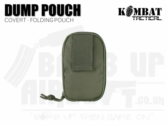 Kombat UK Covert Folding Dump Pouch - OD Green