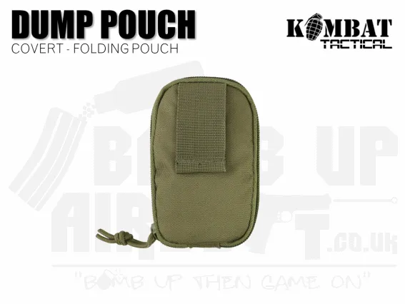 Kombat UK Covert Folding Dump Pouch - Tan