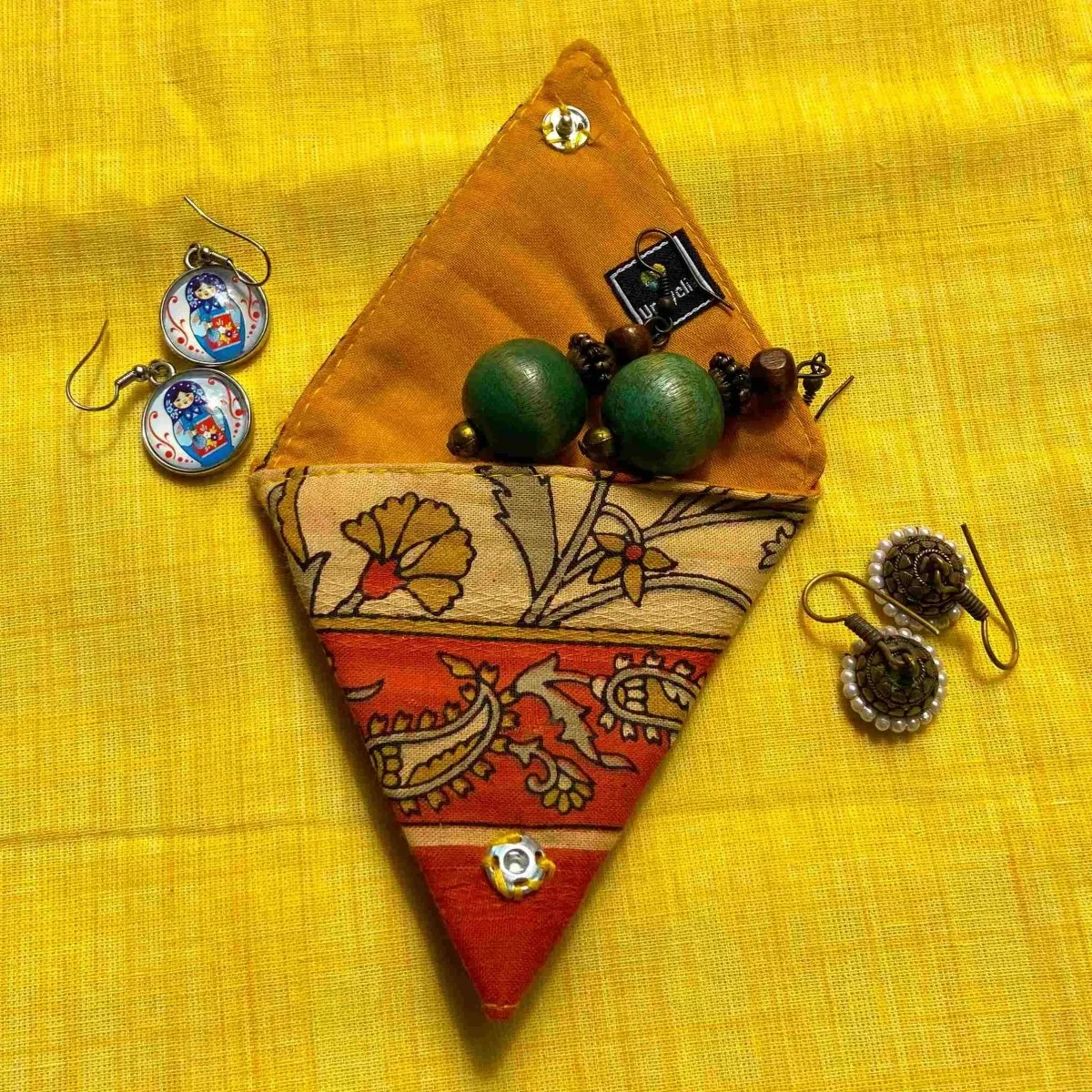 Kutti Samosaas - Upcycled Origami Pouches Pack of 3