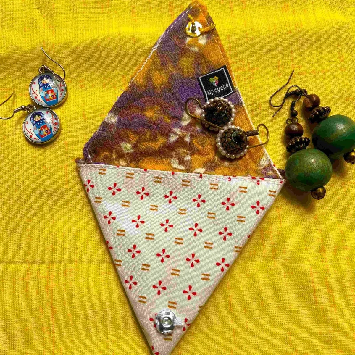 Kutti Samosaas - Upcycled Origami Pouches Pack of 3