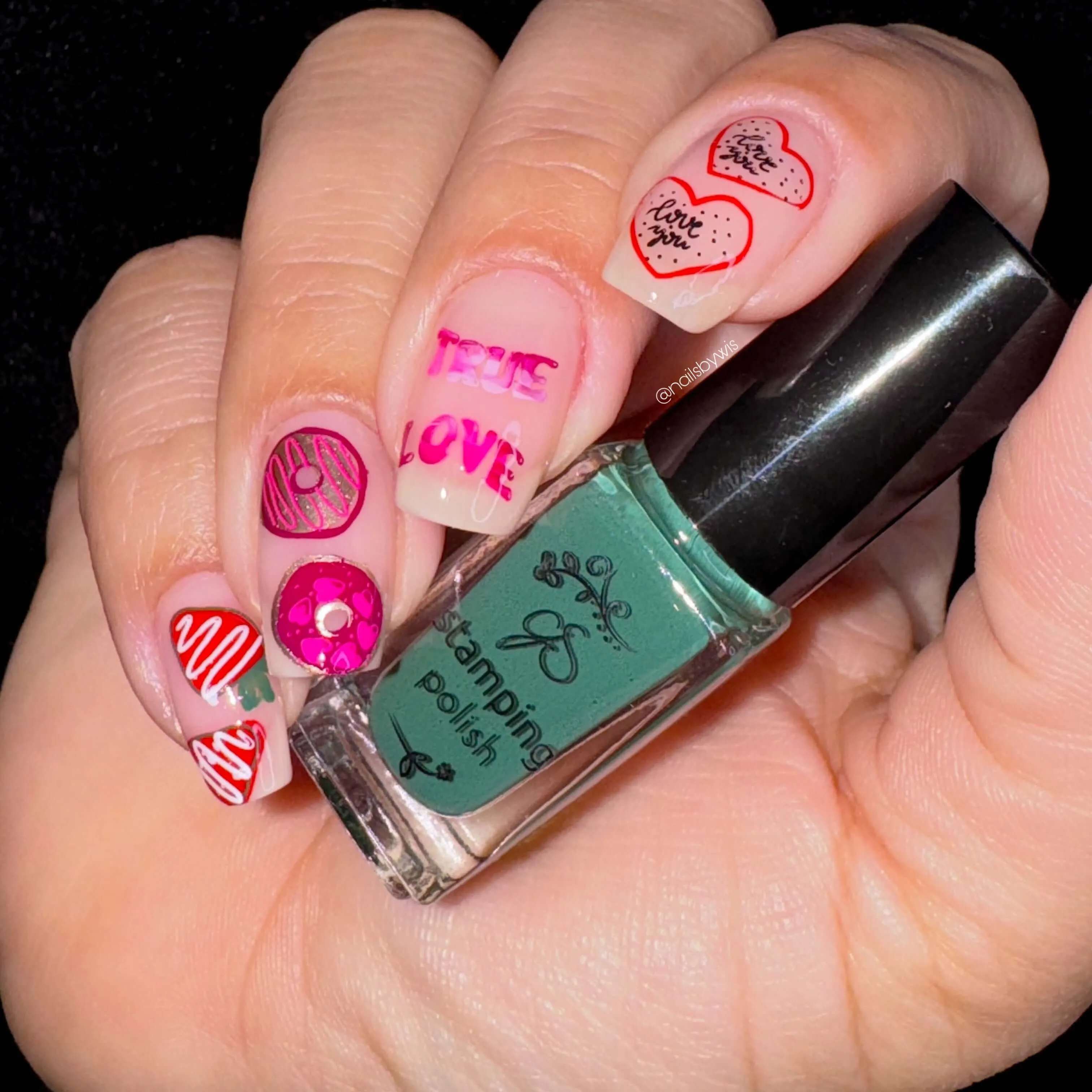 Love Bug (CjSV-43) Steel Layered Nail Art Stamping Plate
